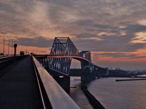 東京ゲートブリッジのライトアップ